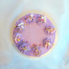 Birthday and party celebration cake with coloured Swiss meringue buttercream, handcrafted in Cambridge, New Zealand.
